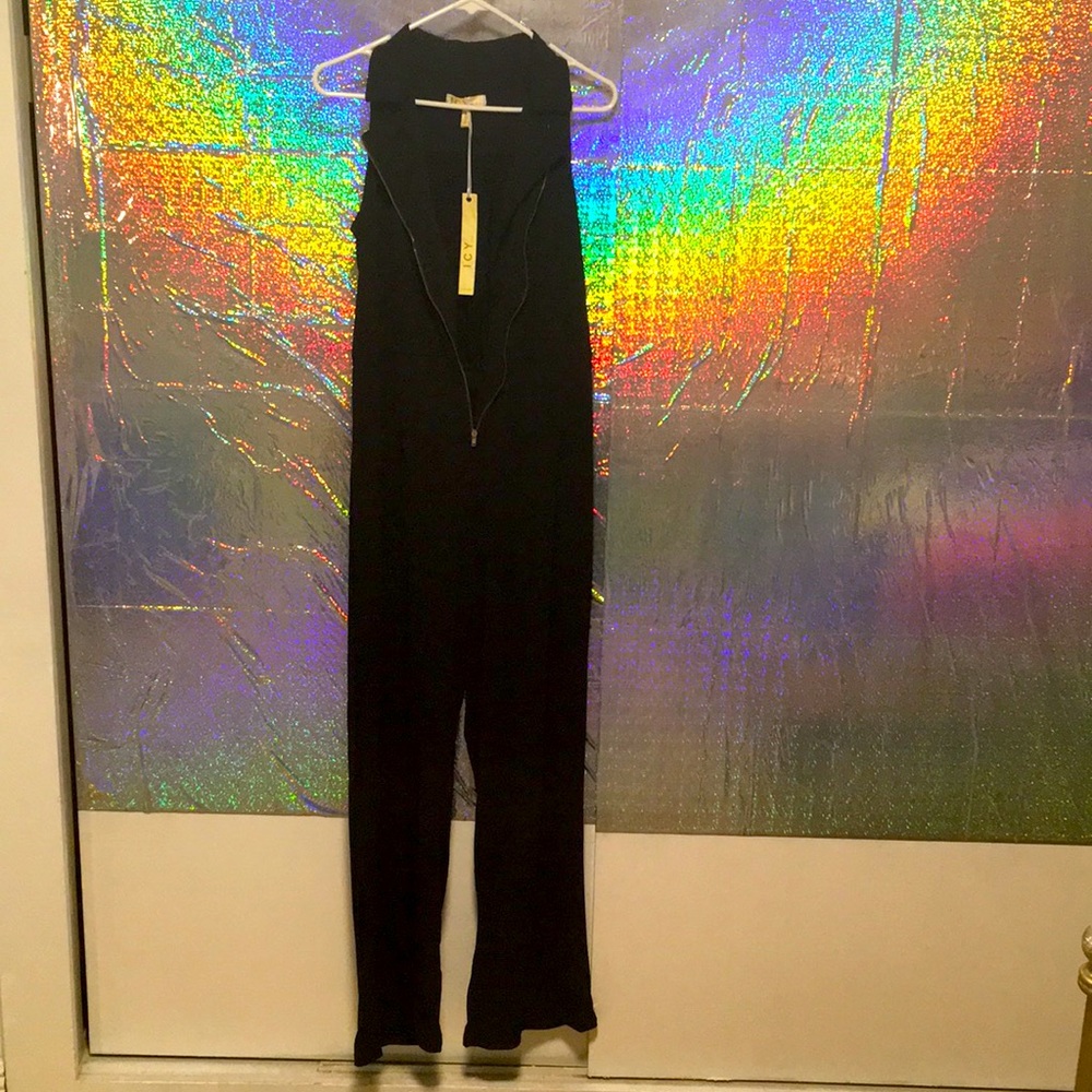 Icy fashion black sleeveless romper